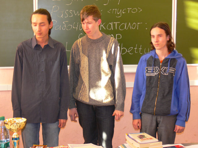 Награждение III места. Сборная команда Кунгура и Чайковского